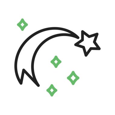 Yıldız simgesi vektör görüntüsü çekiliyor. Mobil uygulama web uygulaması ve yazdırma ortamı için uygundur.