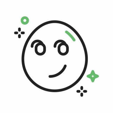 Sırıtan Yüz simgesi vektör görüntüsü. Mobil uygulama web uygulaması ve yazdırma ortamı için uygundur.