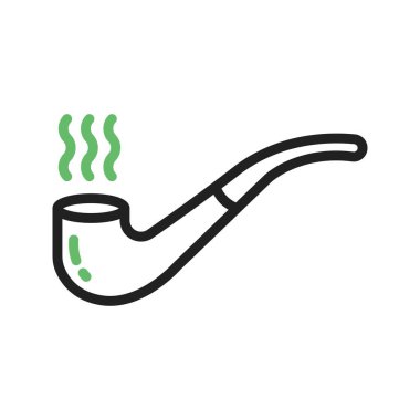 Dumanlı Boru simgesi vektör görüntüsü. Mobil uygulama web uygulaması ve yazdırma ortamı için uygundur.