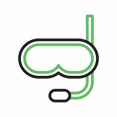 Şnorkel simgesi vektör görüntüsü. Mobil uygulama web uygulaması ve yazdırma ortamı için uygundur.