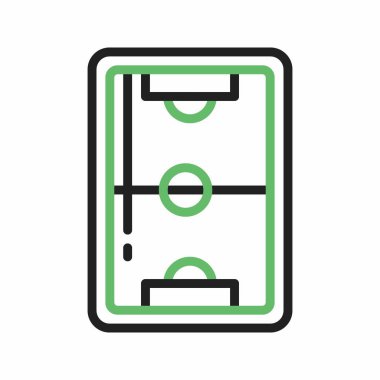 Futbol sahası ikon vektör görüntüsü. Mobil uygulama web uygulaması ve yazdırma ortamı için uygundur.