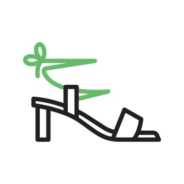 Şık Sandals simgesi vektör görüntüsü. Mobil uygulama web uygulaması ve yazdırma ortamı için uygundur.