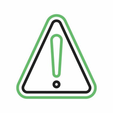 Uyarı İşareti simgesi vektör görüntüsü. Mobil uygulama web uygulaması ve yazdırma ortamı için uygundur.