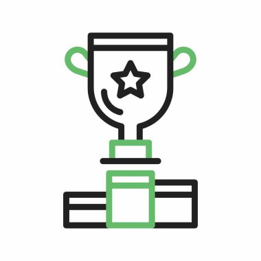 Kazanan ikon vektör görüntüsü. Mobil uygulama web uygulaması ve yazdırma ortamı için uygundur.