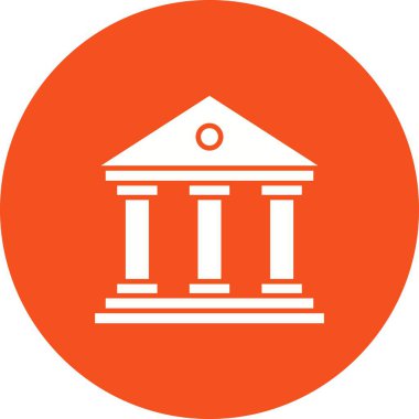 Bank Building ikon vektör görüntüsü. Mobil uygulama web uygulaması ve yazdırma ortamı için uygundur.