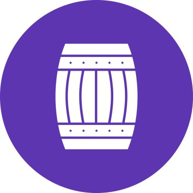 Namlu simgesi vektör görüntüsü. Mobil uygulama web uygulaması ve yazdırma ortamı için uygundur.