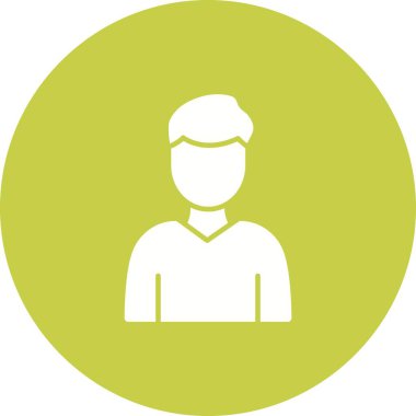 Aday simgesi vektör görüntüsü. Mobil uygulama web uygulaması ve yazdırma ortamı için uygundur.