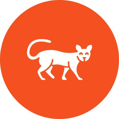 Kedi ikonu vektör görüntüsü. Mobil uygulama web uygulaması ve yazdırma ortamı için uygundur.