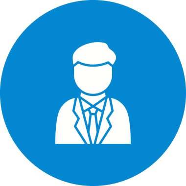 Baş İcra Subayı ikon vektör görüntüsü. Mobil uygulama web uygulaması ve yazdırma ortamı için uygundur.