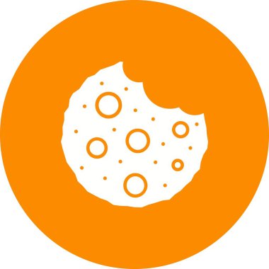 Çikolatalı bisküvi ikon vektör görüntüsü. Mobil uygulama web uygulaması ve yazdırma ortamı için uygundur.