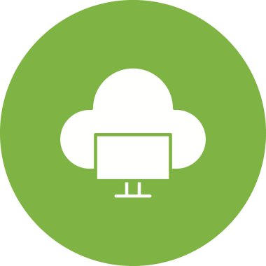 Bulut Sistemi ikon vektör görüntüsü. Mobil uygulama web uygulaması ve yazdırma ortamı için uygundur.