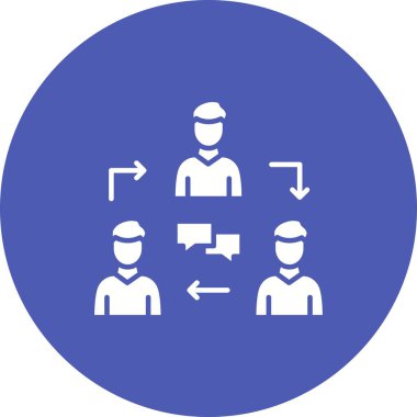 Topluluk simgesi vektör görüntüsü. Mobil uygulama web uygulaması ve yazdırma ortamı için uygundur.