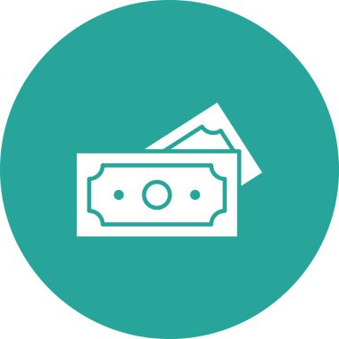 Para birimi simgesi vektör resmi. Mobil uygulama web uygulaması ve yazdırma ortamı için uygundur.