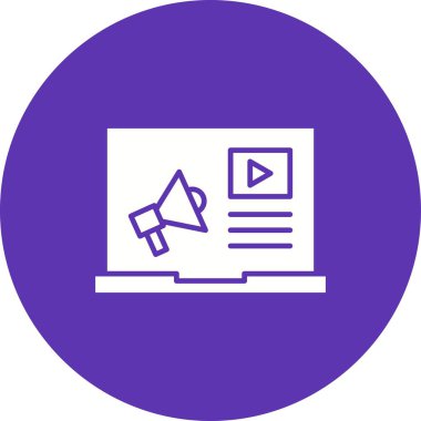 Dijital Pazarlama simgesi vektör görüntüsü. Mobil uygulama web uygulaması ve yazdırma ortamı için uygundur.