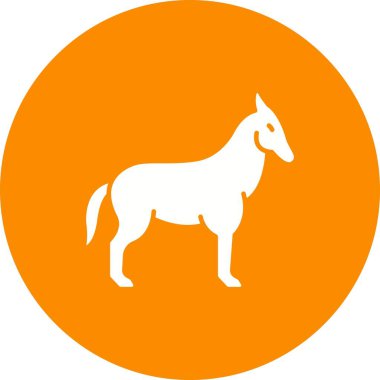 Eşek simgesi vektör görüntüsü. Mobil uygulama web uygulaması ve yazdırma ortamı için uygundur.