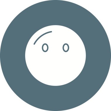 Ağızsız Yüz ikon vektör görüntüsü. Mobil uygulama web uygulaması ve yazdırma ortamı için uygundur.