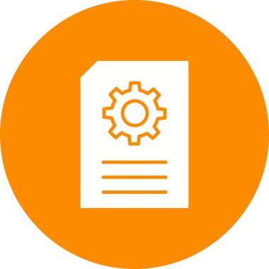 Dosya Yönetimi simge vektör resmi. Mobil uygulama web uygulaması ve yazdırma ortamı için uygundur.