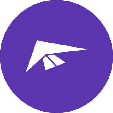 Planör simgesi vektör resmini as. Mobil uygulama web uygulaması ve yazdırma ortamı için uygundur.