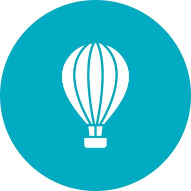Sıcak Hava Balonu ikonu vektör görüntüsü. Mobil uygulama web uygulaması ve yazdırma ortamı için uygundur.