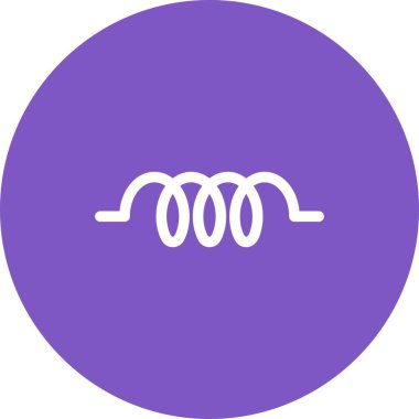 İndüktör simgesi vektör görüntüsü. Mobil uygulama web uygulaması ve yazdırma ortamı için uygundur.