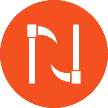 Kama simgesi vektör görüntüsü. Mobil uygulama web uygulaması ve yazdırma ortamı için uygundur.