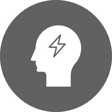 Zihin Gücü ikon vektör görüntüsü. Mobil uygulama web uygulaması ve yazdırma ortamı için uygundur.