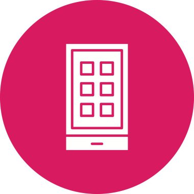 Mobil Uygulamalar simgesi vektör resmi. Mobil uygulama web uygulaması ve yazdırma ortamı için uygundur.