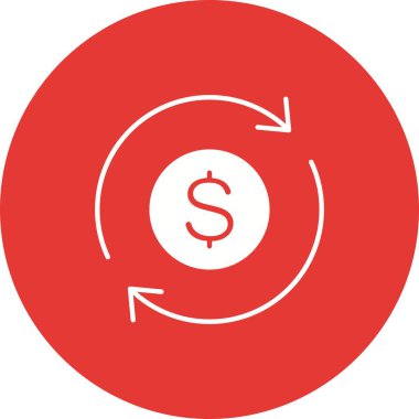 Para Aktarım simgesi vektör görüntüsü. Mobil uygulama web uygulaması ve yazdırma ortamı için uygundur.