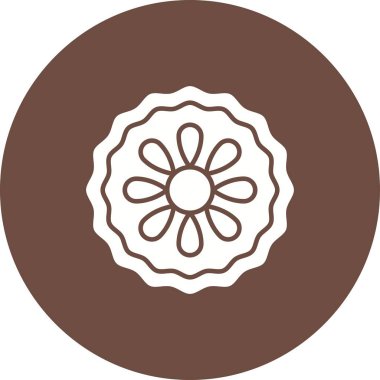 Ay çöreği ikonu vektör resmi. Mobil uygulama web uygulaması ve yazdırma ortamı için uygundur.