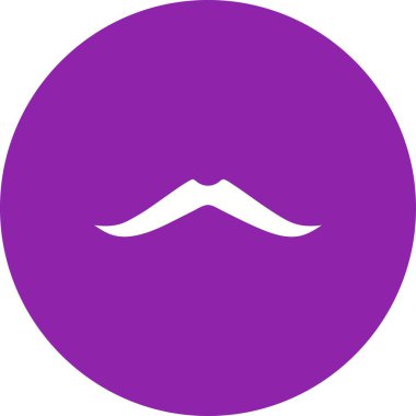 Bıyık ikonu vektör görüntüsü. Mobil uygulama web uygulaması ve yazdırma ortamı için uygundur.