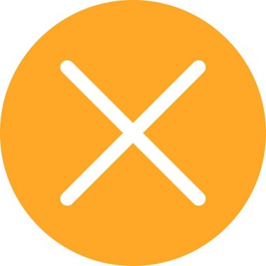 Simge vektör resmini çarp. Mobil uygulama web uygulaması ve yazdırma ortamı için uygundur.