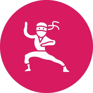 Ninjutsu ikon vektör görüntüsü. Mobil uygulama web uygulaması ve yazdırma ortamı için uygundur.