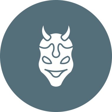 Oni simge vektör görüntüsü. Mobil uygulama web uygulaması ve yazdırma ortamı için uygundur.