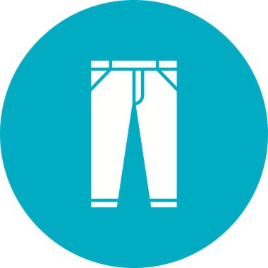 Pantolon simgesi vektör görüntüsü. Mobil uygulama web uygulaması ve yazdırma ortamı için uygundur.