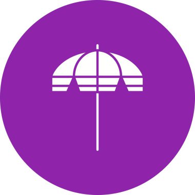 Şemsiye ikonu vektör görüntüsü. Mobil uygulama web uygulaması ve yazdırma ortamı için uygundur.