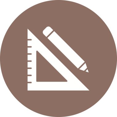 Kalem ve kare simge vektör resmini ayarla. Mobil uygulama web uygulaması ve yazdırma ortamı için uygundur.