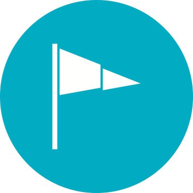 Pennant ikon vektör görüntüsü. Mobil uygulama web uygulaması ve yazdırma ortamı için uygundur.
