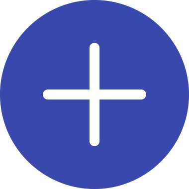 Artı simge vektör görüntüsü. Mobil uygulama web uygulaması ve yazdırma ortamı için uygundur.