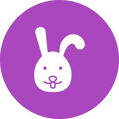 Tavşan Surat ikon vektör görüntüsü. Mobil uygulama web uygulaması ve yazdırma ortamı için uygundur.