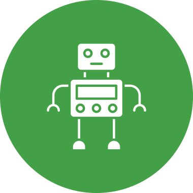 Robot ikon vektör görüntüsü. Mobil uygulama web uygulaması ve yazdırma ortamı için uygundur.