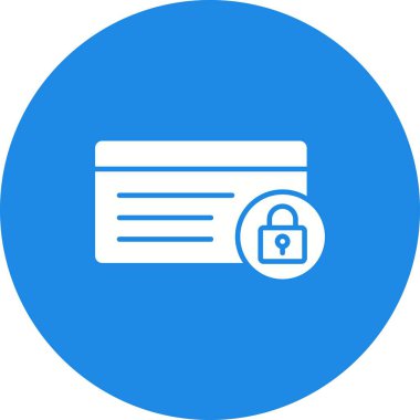 Para simgesi vektör resmini emniyete al. Mobil uygulama web uygulaması ve yazdırma ortamı için uygundur.