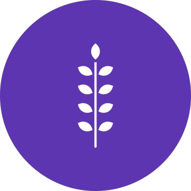 Pirinç yaprağı ikon vektör resmi. Mobil uygulama web uygulaması ve yazdırma ortamı için uygundur.