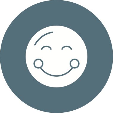 Gülen Yüz ikon vektör görüntüsü. Mobil uygulama web uygulaması ve yazdırma ortamı için uygundur.