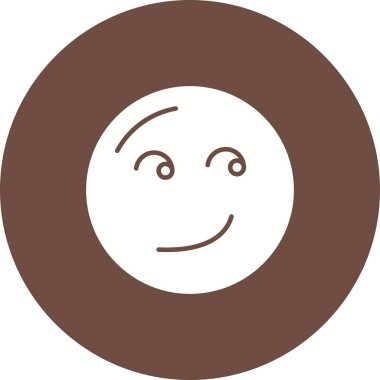 Sırıtan Yüz simgesi vektör görüntüsü. Mobil uygulama web uygulaması ve yazdırma ortamı için uygundur.