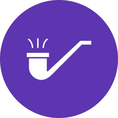 Dumanlı Boru simgesi vektör görüntüsü. Mobil uygulama web uygulaması ve yazdırma ortamı için uygundur.