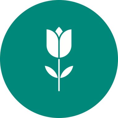 Lale simgesi vektör görüntüsü. Mobil uygulama web uygulaması ve yazdırma ortamı için uygundur.