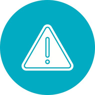 Uyarı İşareti simgesi vektör görüntüsü. Mobil uygulama web uygulaması ve yazdırma ortamı için uygundur.