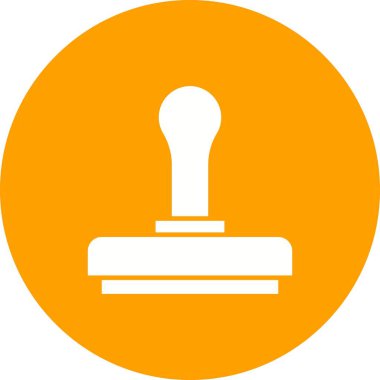 Tahta damga ikon vektör görüntüsü. Mobil uygulama web uygulaması ve yazdırma ortamı için uygundur.