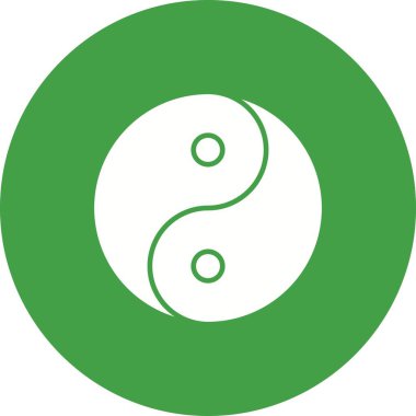 Yin Yang ikon vektör görüntüsü. Mobil uygulama web uygulaması ve yazdırma ortamı için uygundur.