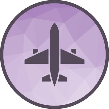 Uçak ikonu vektör görüntüsü. Mobil uygulama web uygulaması ve yazdırma ortamı için uygundur.